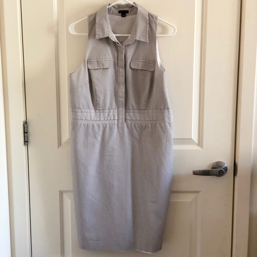 Ann Taylor sleeveless shirtdress
